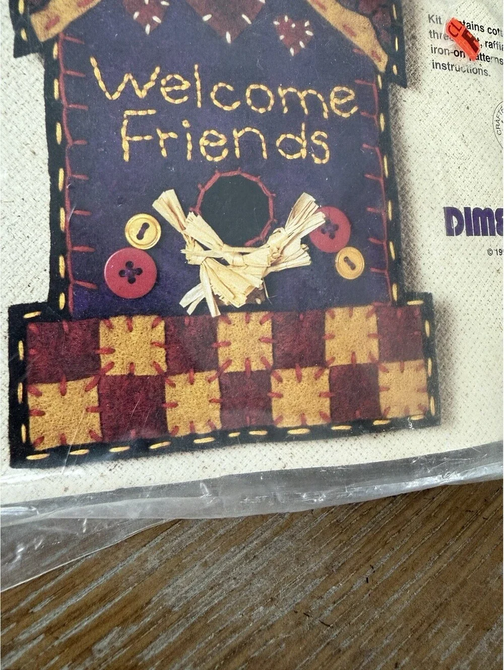 Dimensions Feltworks Welcome Birdhouse  Finished Size = 5” X 9”